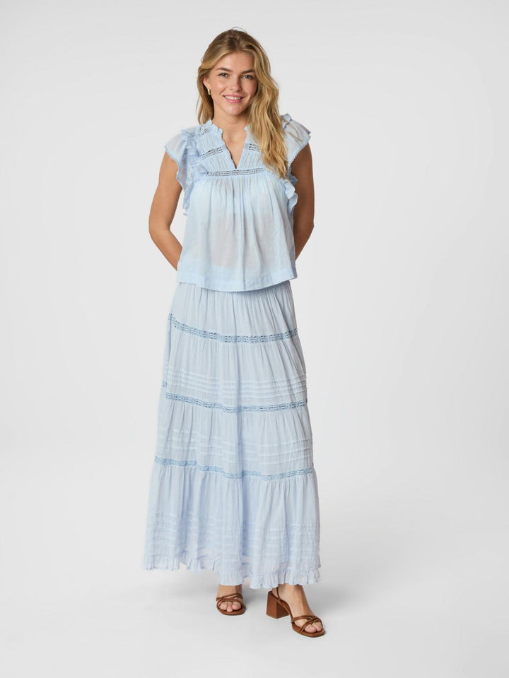 Felicia voile skirt light blue