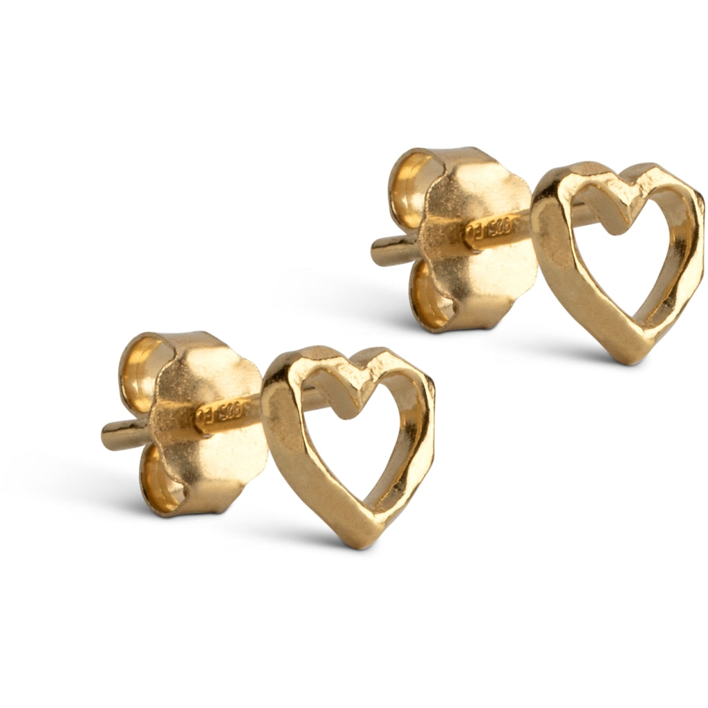 Organic heart studs