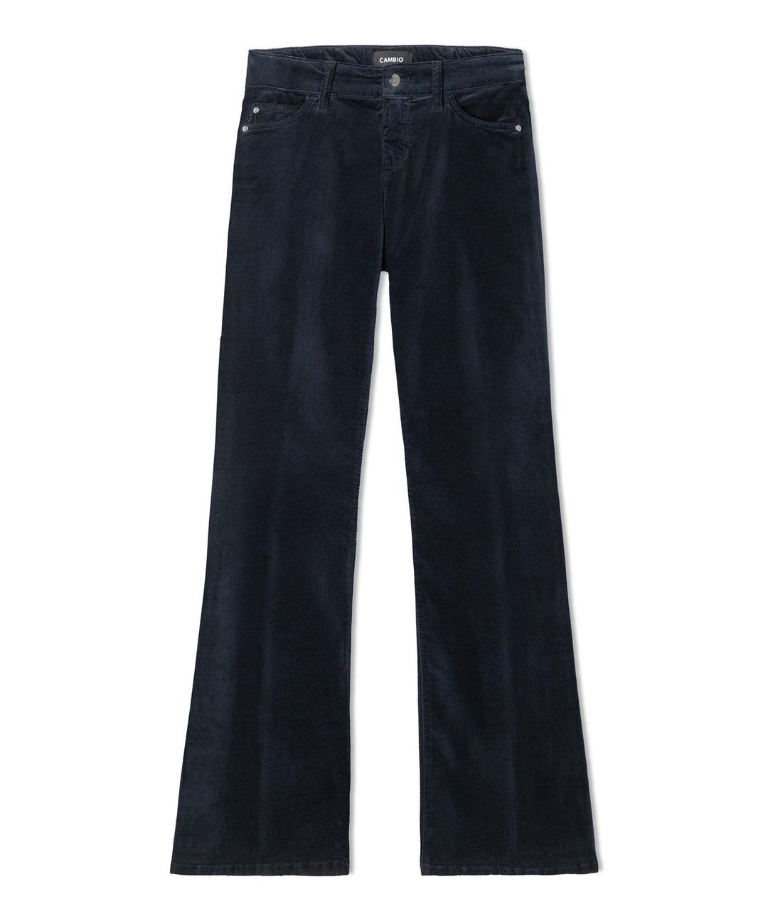 paris flared viscose velvet deep night