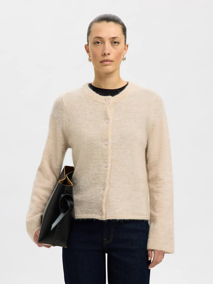 lulu new knit cardigan birch