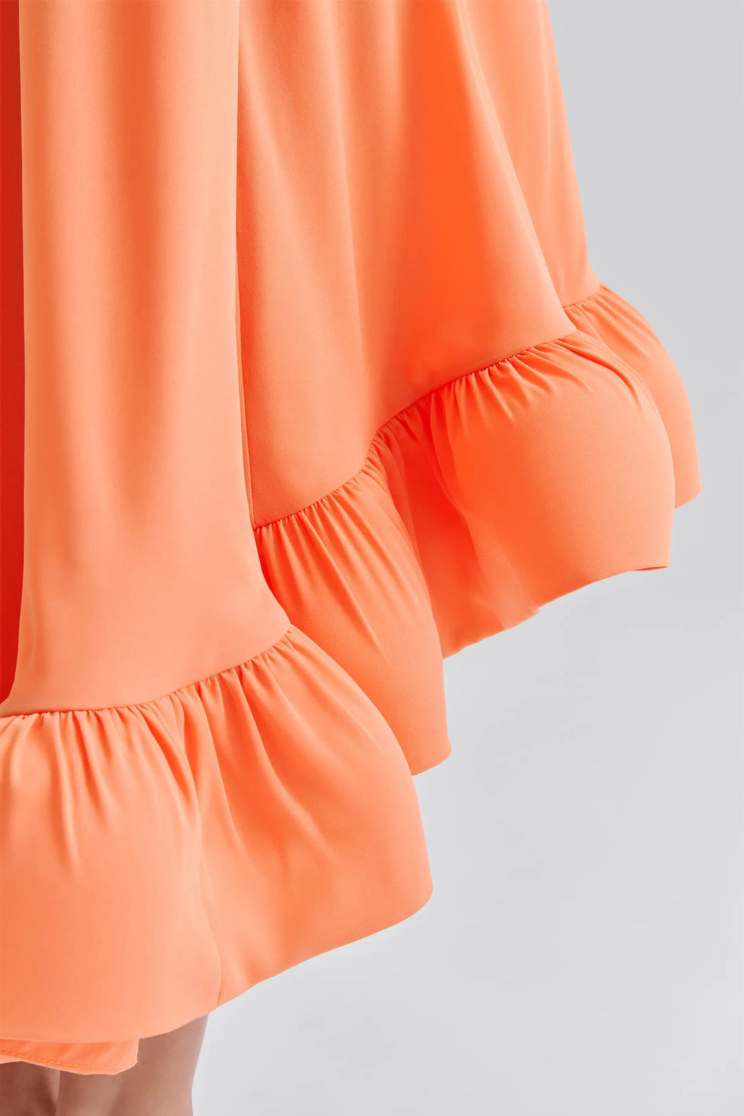 Sabrina halterneck ruffled maxi dress
