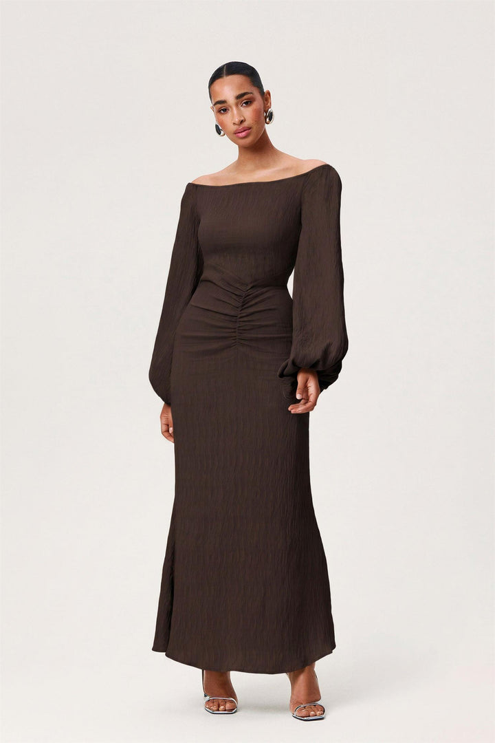Reno dress brown