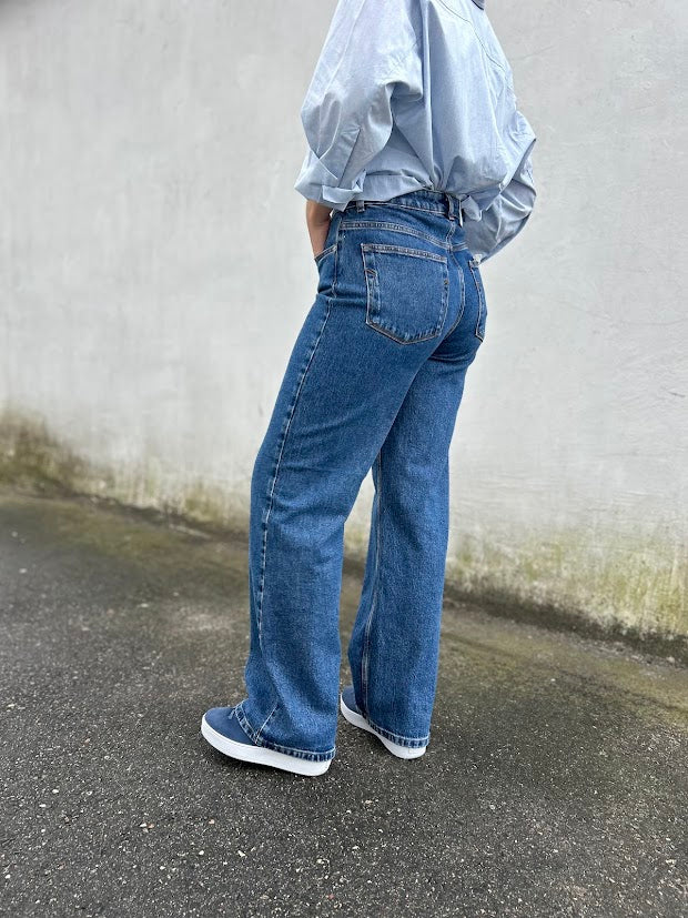 ALICE WIDE LONG WING BLU JEAN