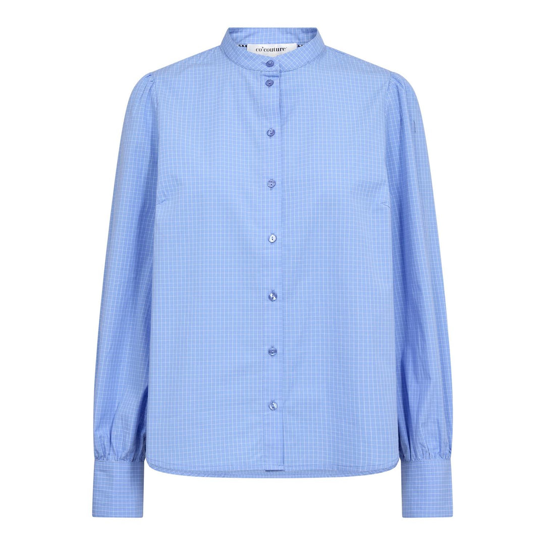 Elona check shirt pale blue