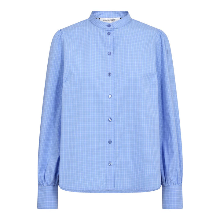 Elona check shirt pale blue