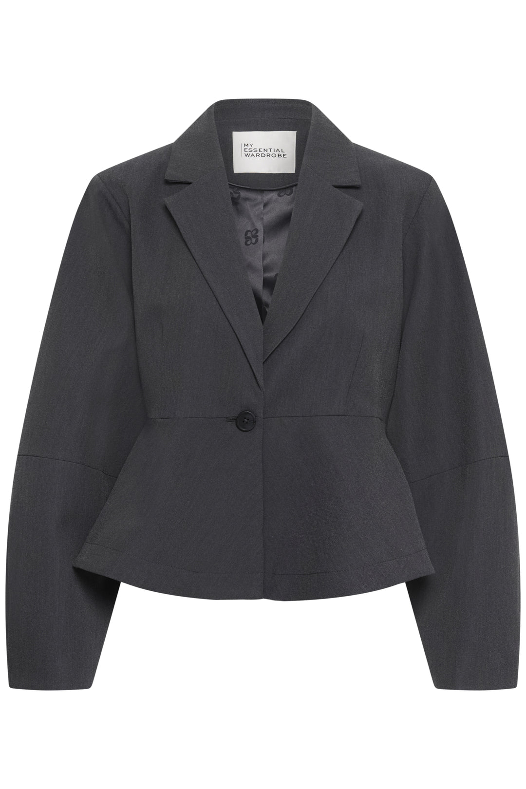 Evie shaped blazer dark grey