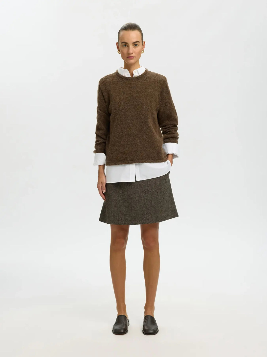 lulu new knit o-neck dachshund