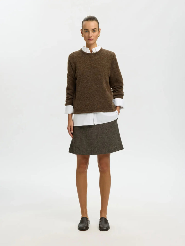 lulu new knit o-neck dachshund