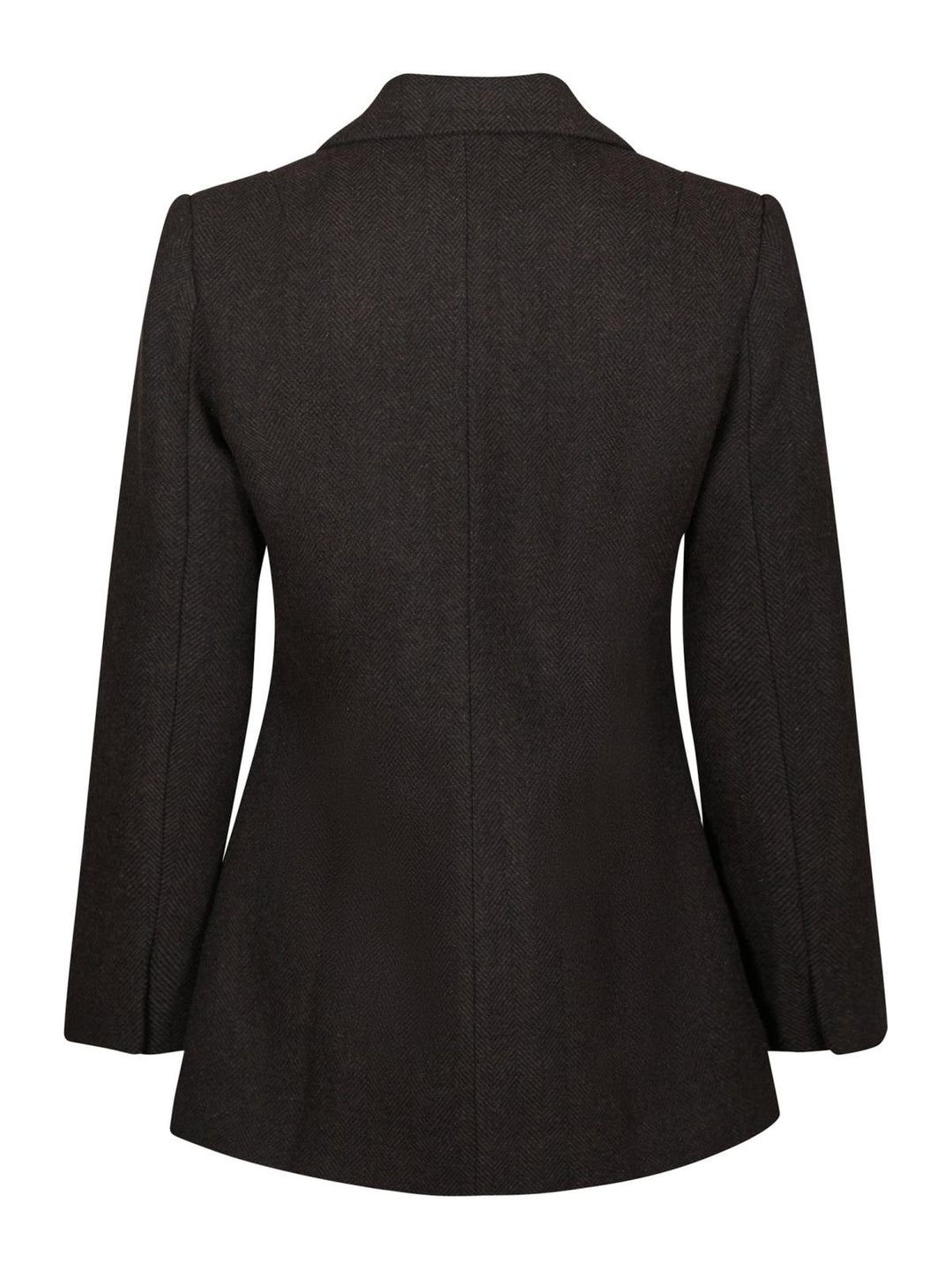 bowie herringbone blazer dark brown