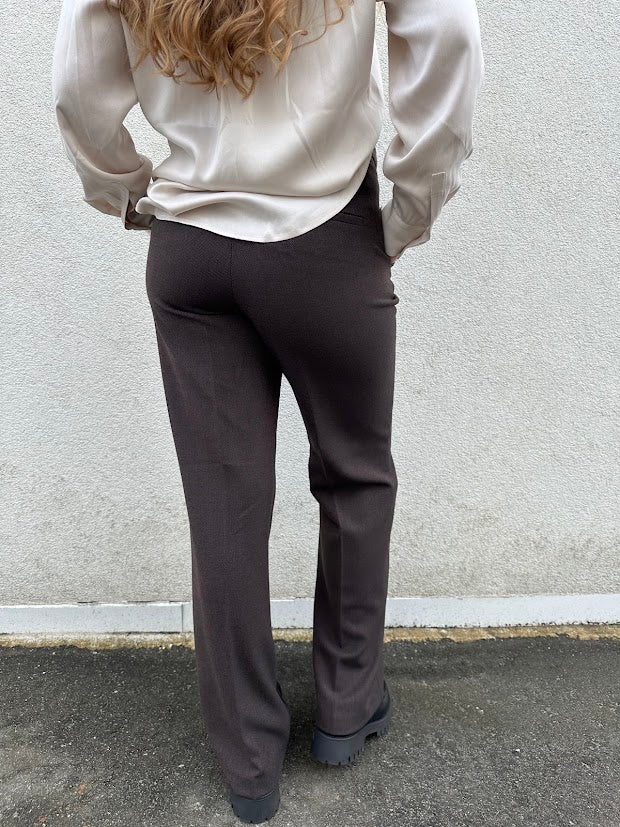 Amelie Wool Pant Black Bark