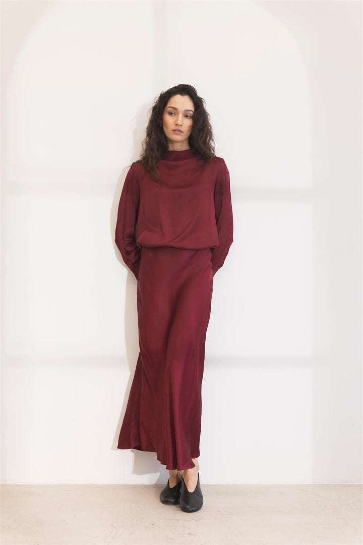 lune skirt dark red