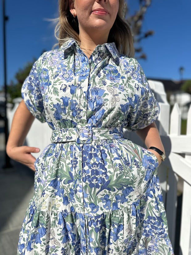 Poplin shirt dress
