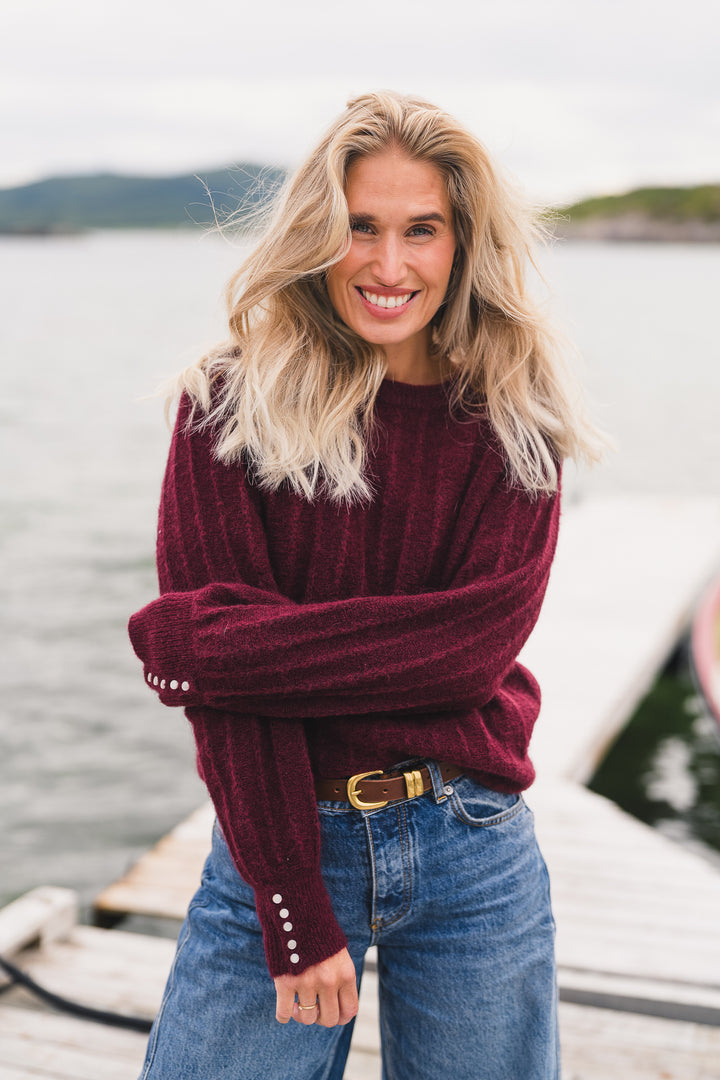 Mira amalie pullover choko truffle