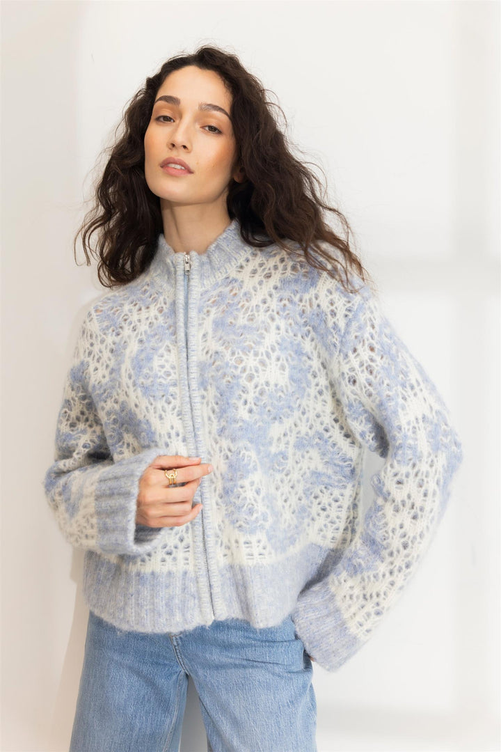 briana zip knit light blue