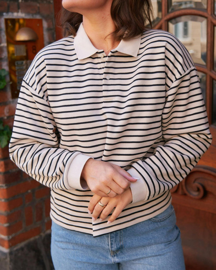 Sara Stripe Polo