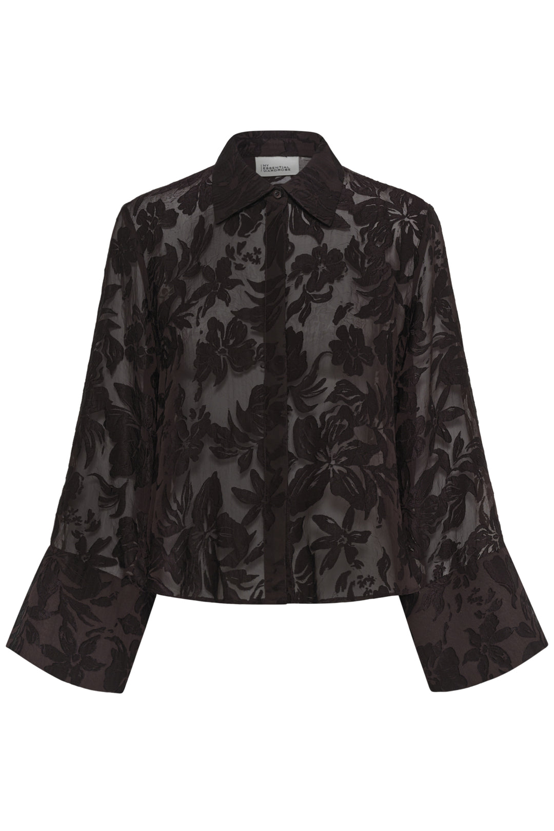 Enya boxy shirt chocolate plum