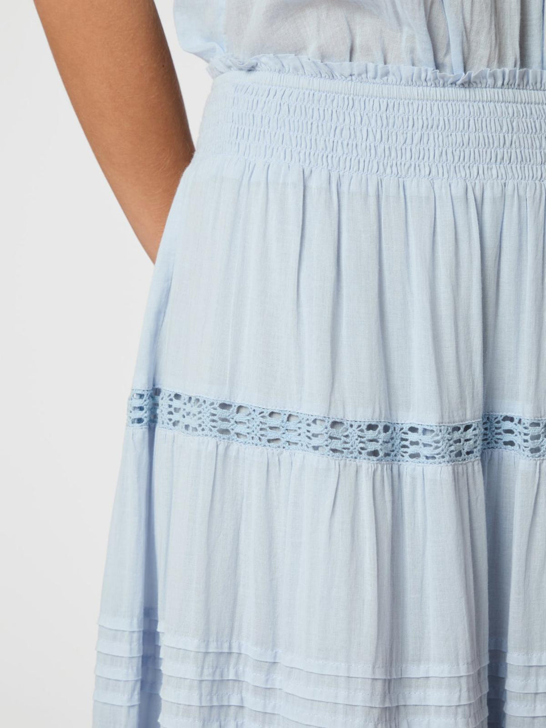 Felicia voile skirt light blue