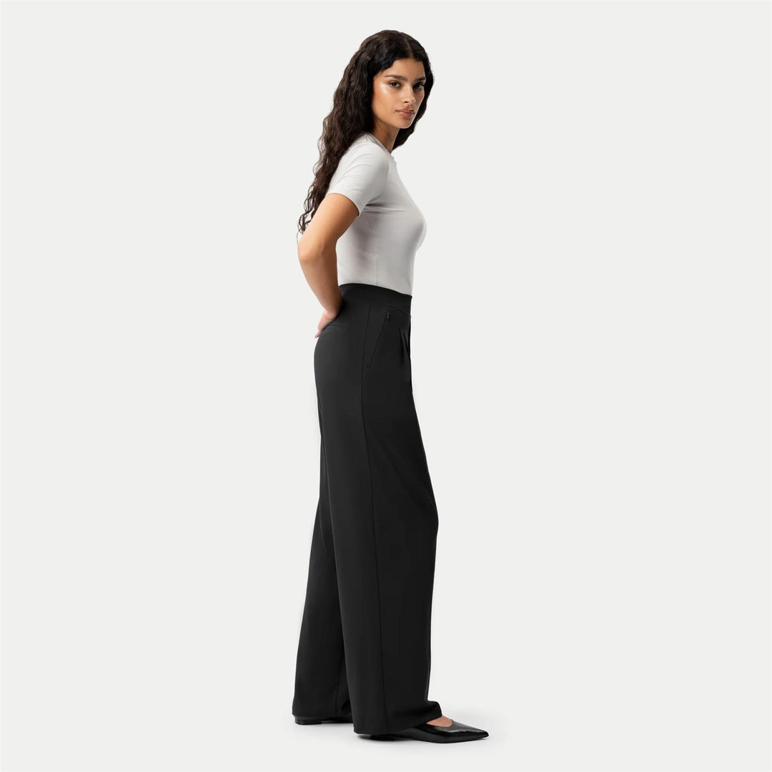 Asana double pleat black