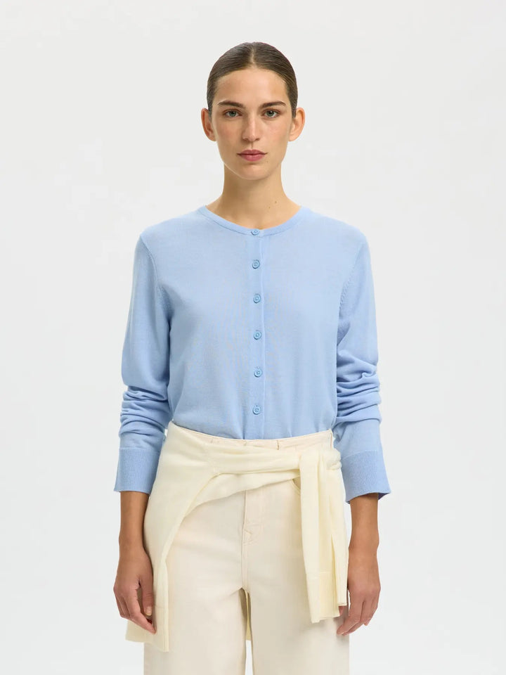 SLFTHEA LS KNIT MERINO CARDIGAN NOOS