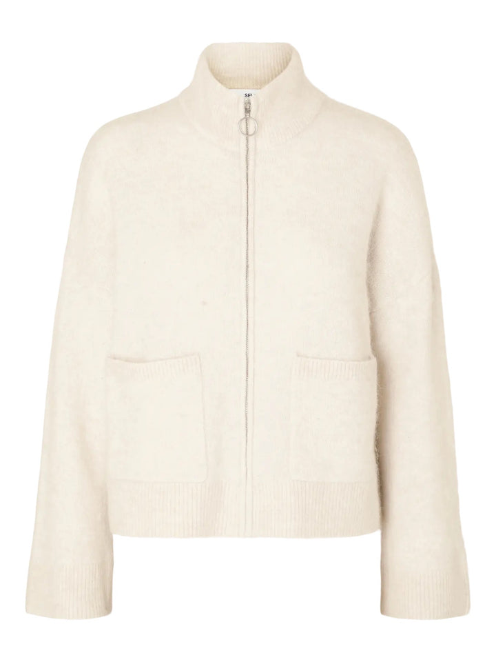 SIA RAS KNIT ZIPPER CARDIGAN