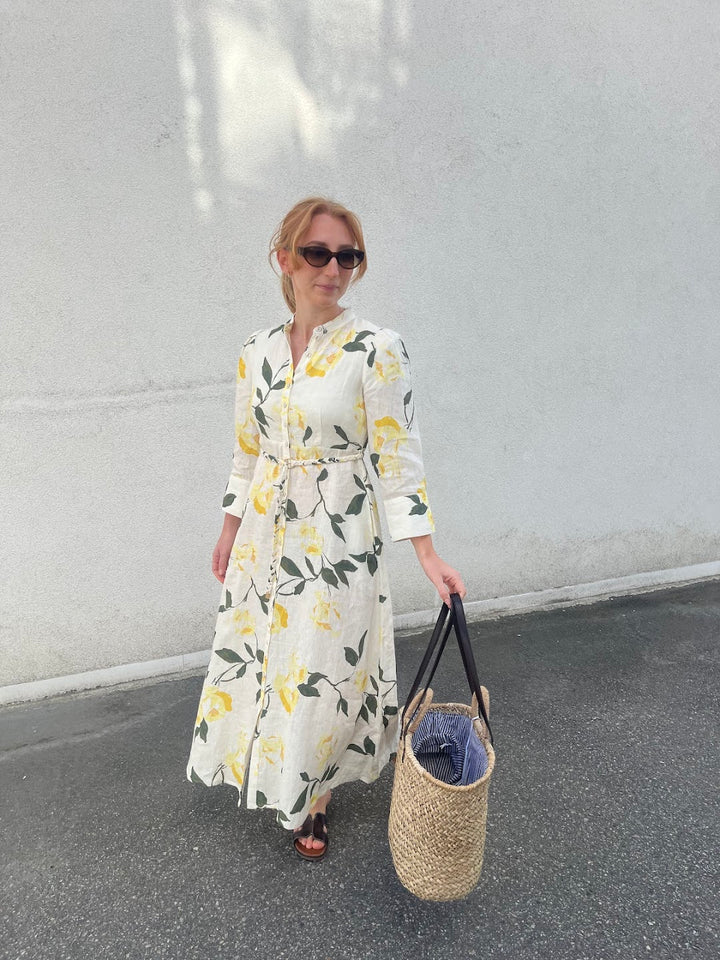 Linen Button-Down Dress