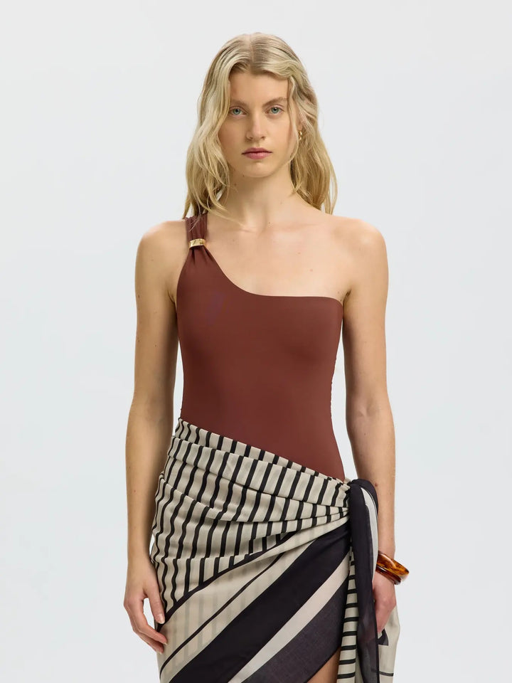 Bari One Shoulder Swimsuit
