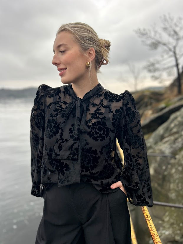 Velvet Flared Top