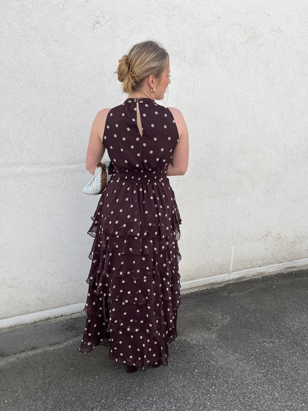 Marli Big Dot Dress Brown