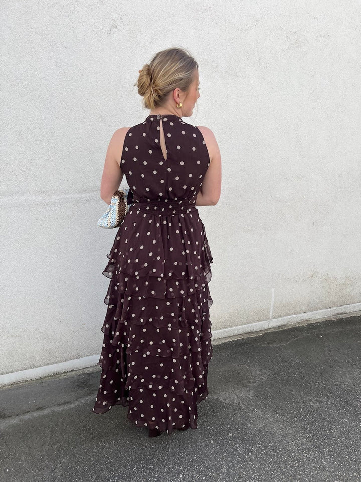 Marli Big Dot Dress Brown