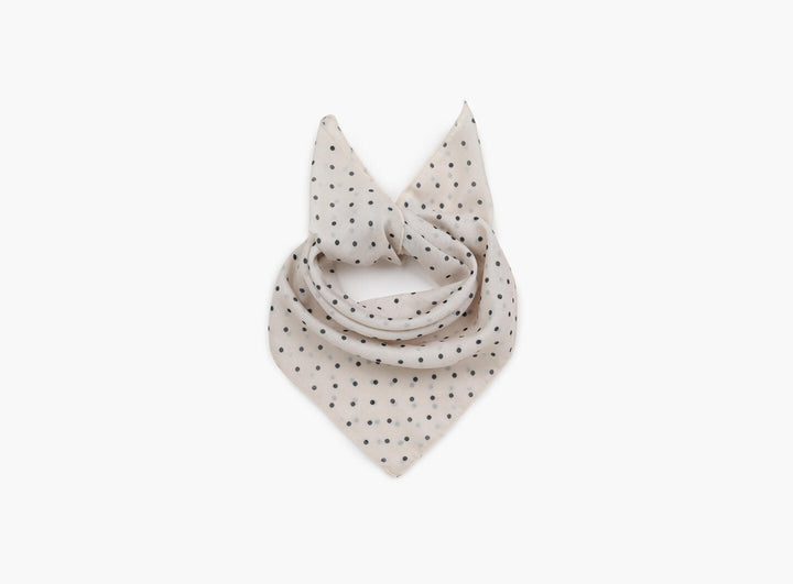 Skjerf med polkadot Sand