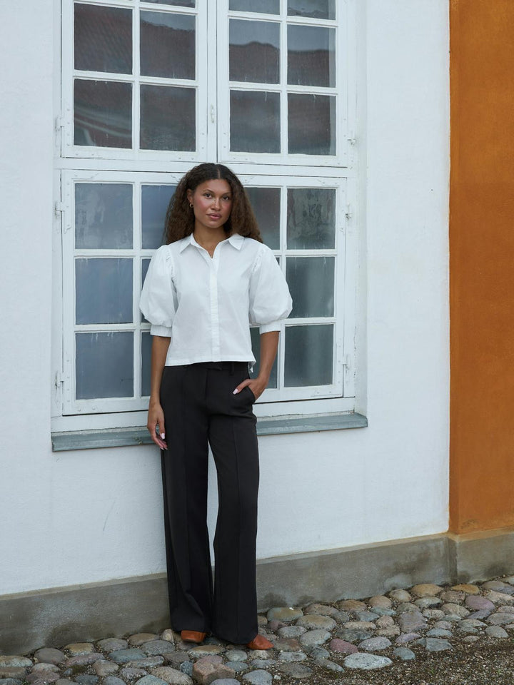 etta poplin shirt white
