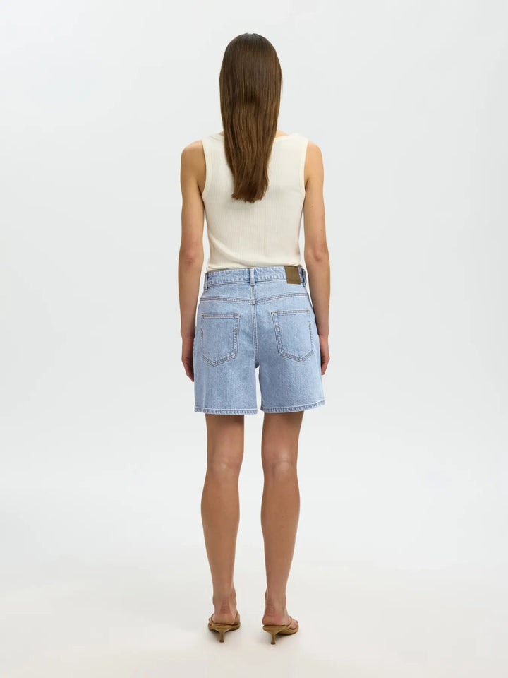 Krista Light Blue Denim Shorts