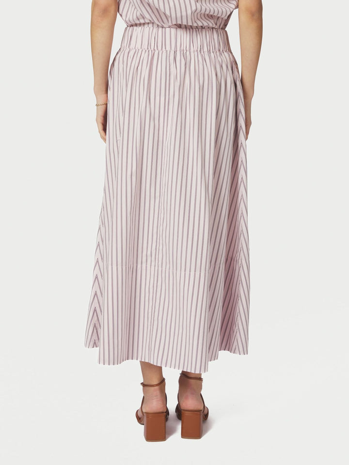Yara Long Double stripe Skirt