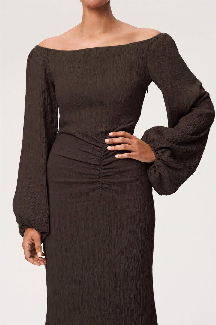 Reno dress brown