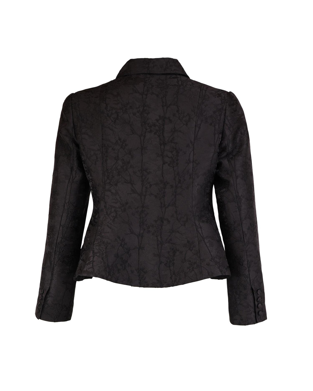 Brocade blazer black