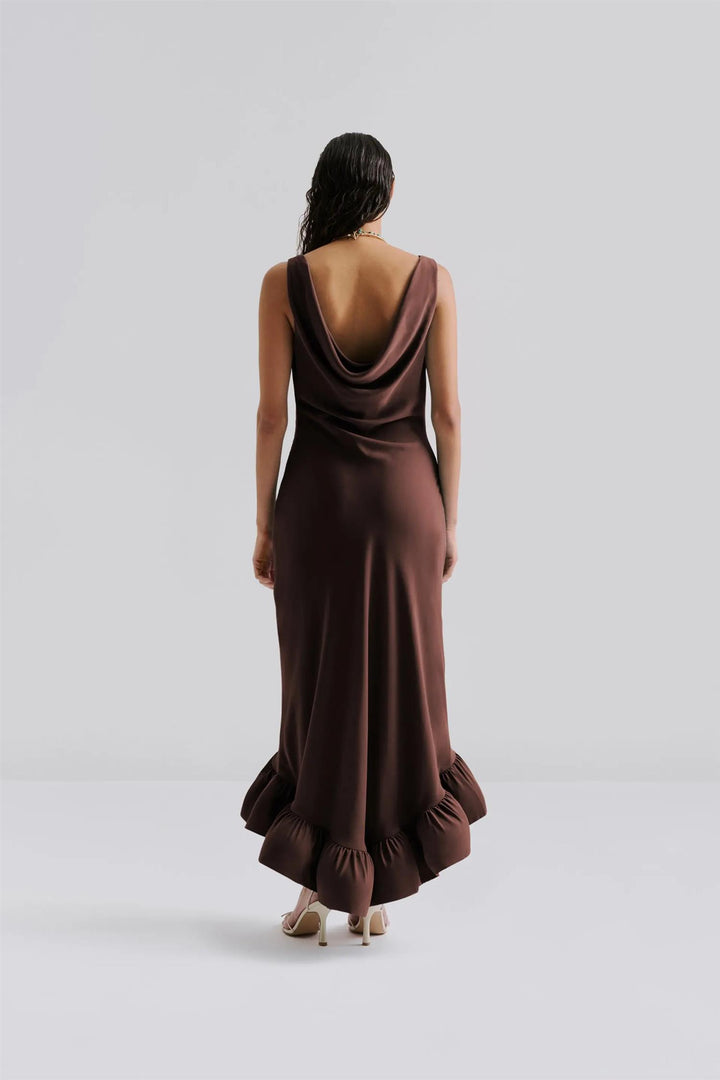 Alia Cowl maxi dress