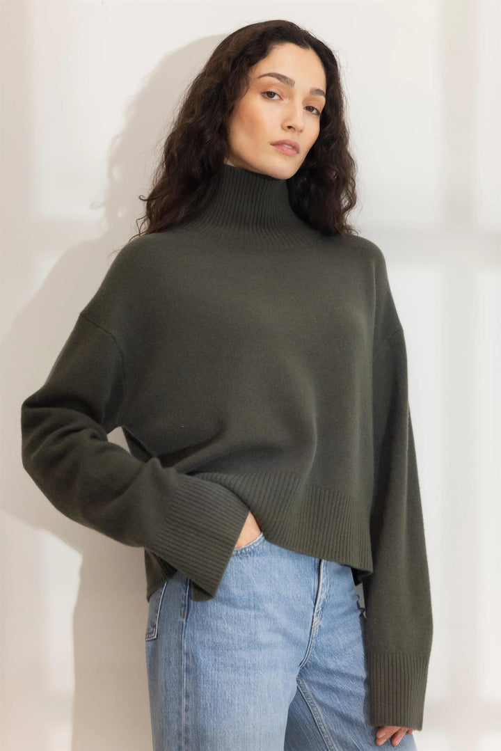abigail knit olive