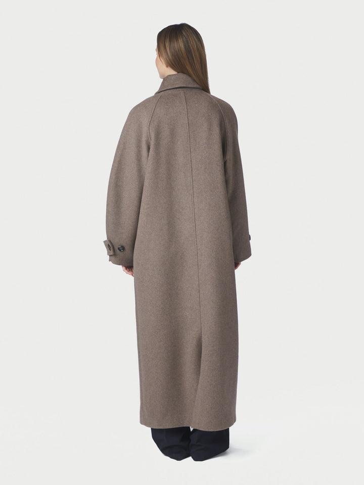 Keaton wool coat taupe