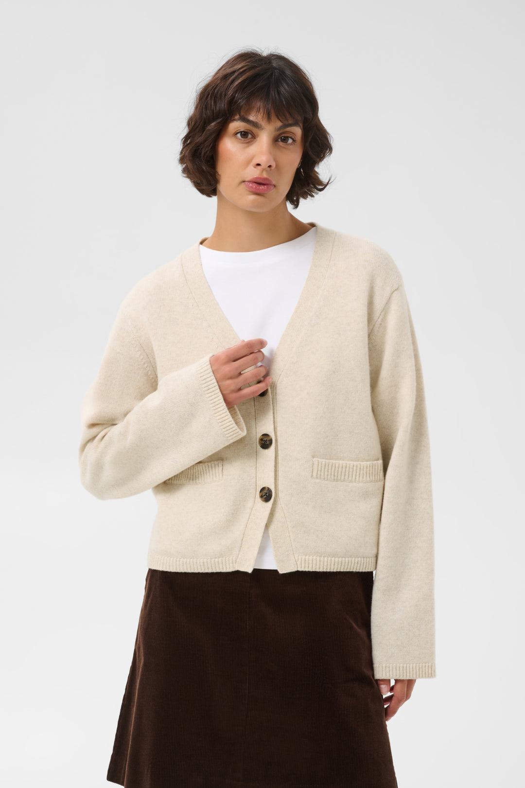 sveva cardigan oatmeal