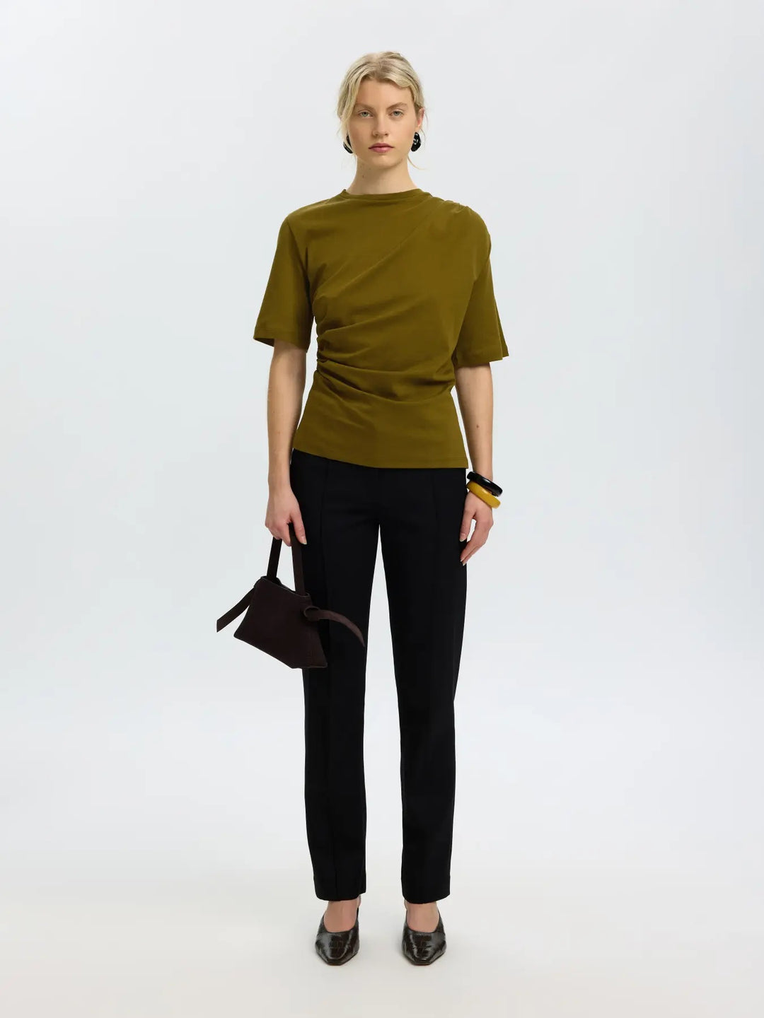 Woline light twist tee green