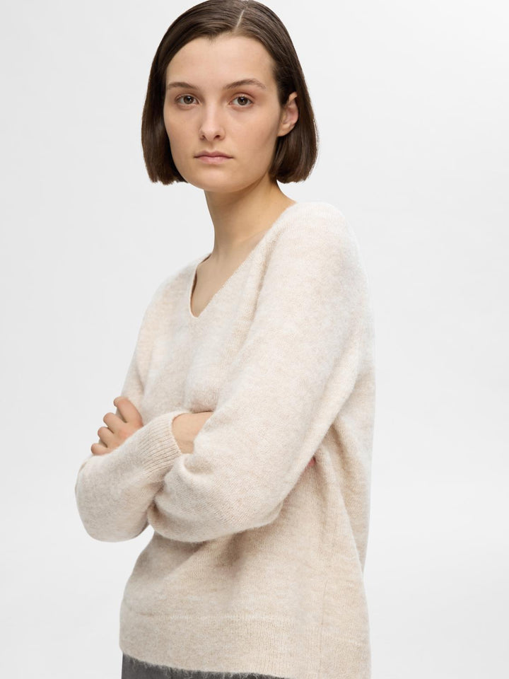 Lulu New LS Knit V-Neck