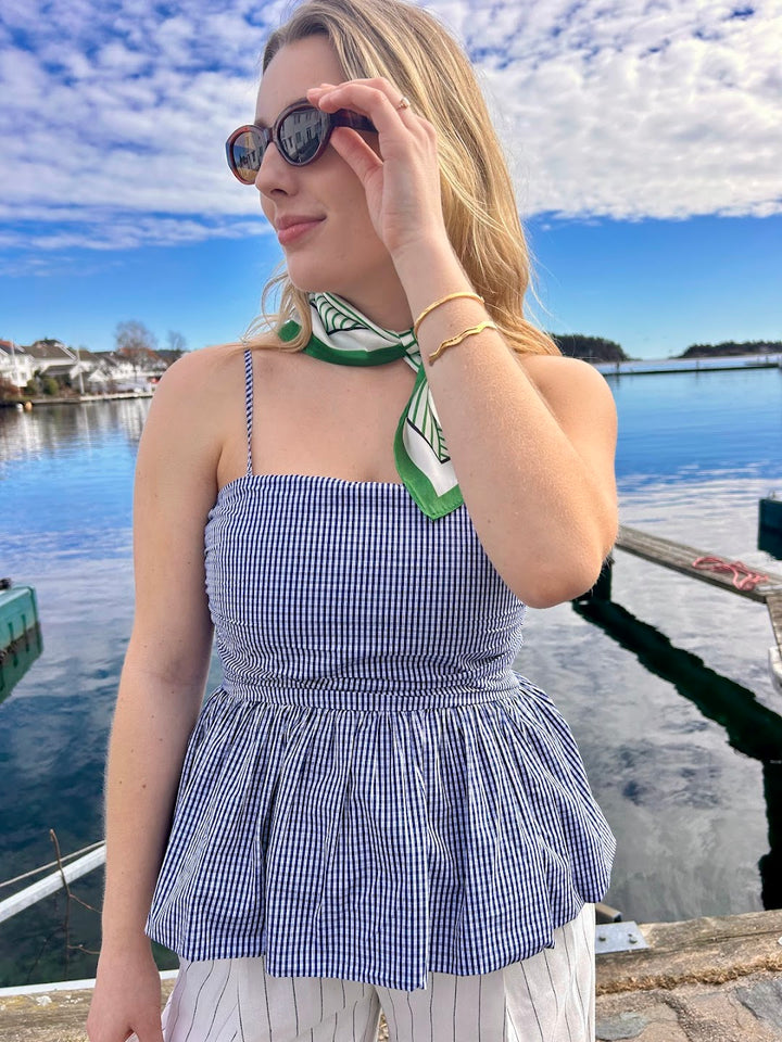 Valo Fitted peplum top