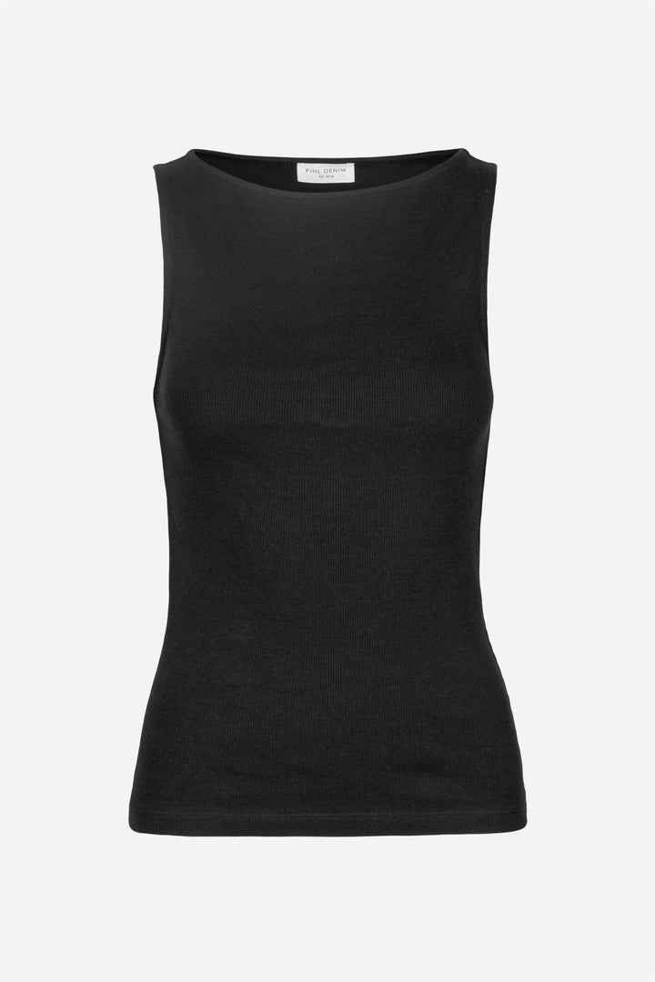 Peggy Rib Boatneck Top