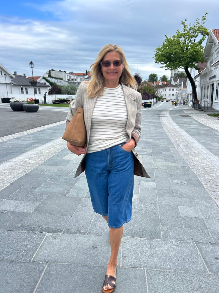 Glenn Culotte Jeans faded blue