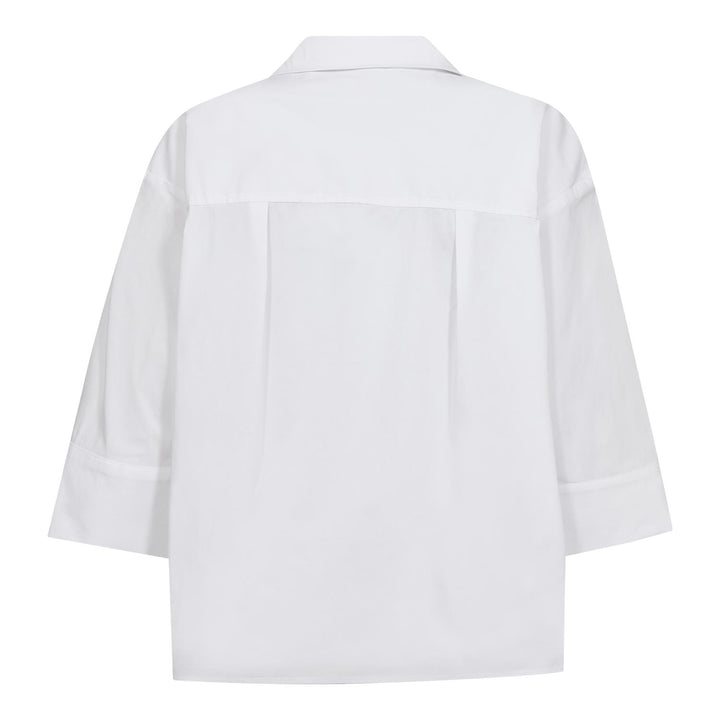 poppy V-blouse white
