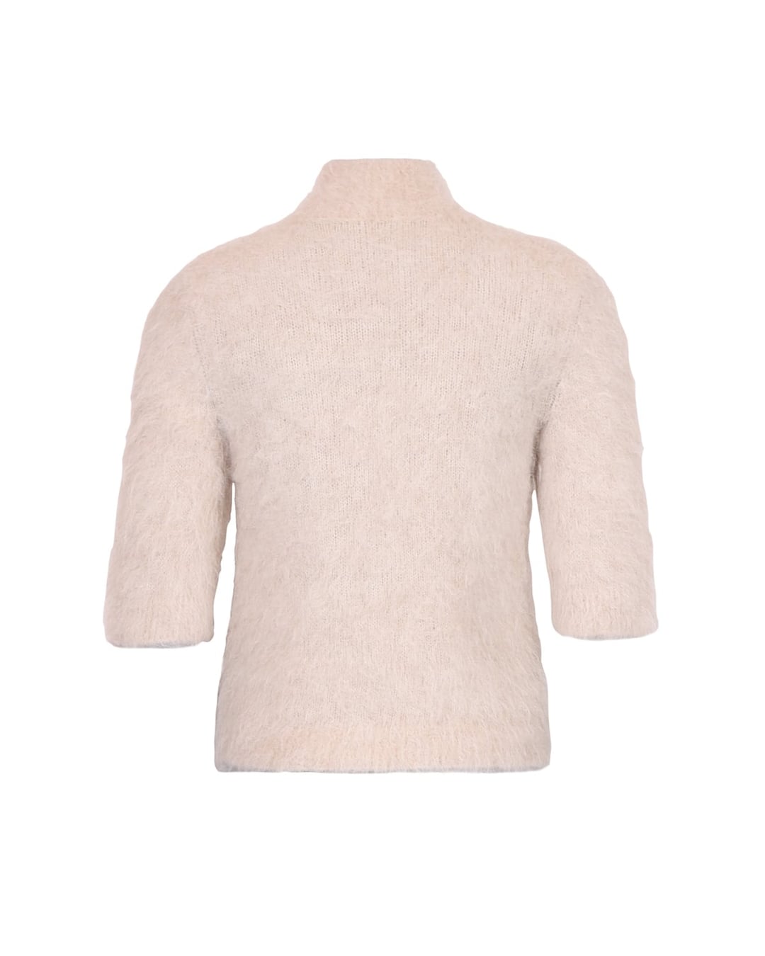 Hairy knit turtleneck soft
