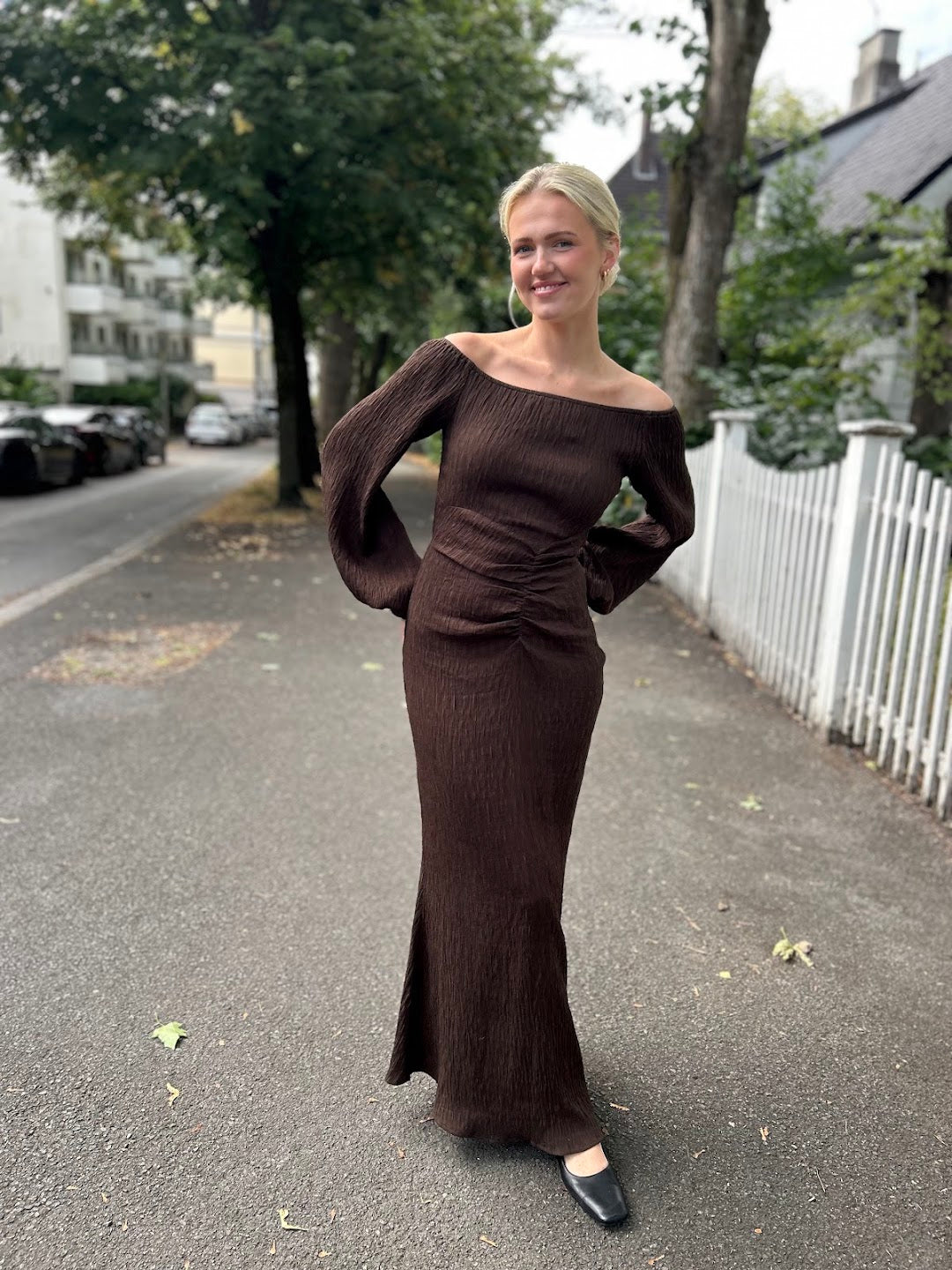 Reno dress brown