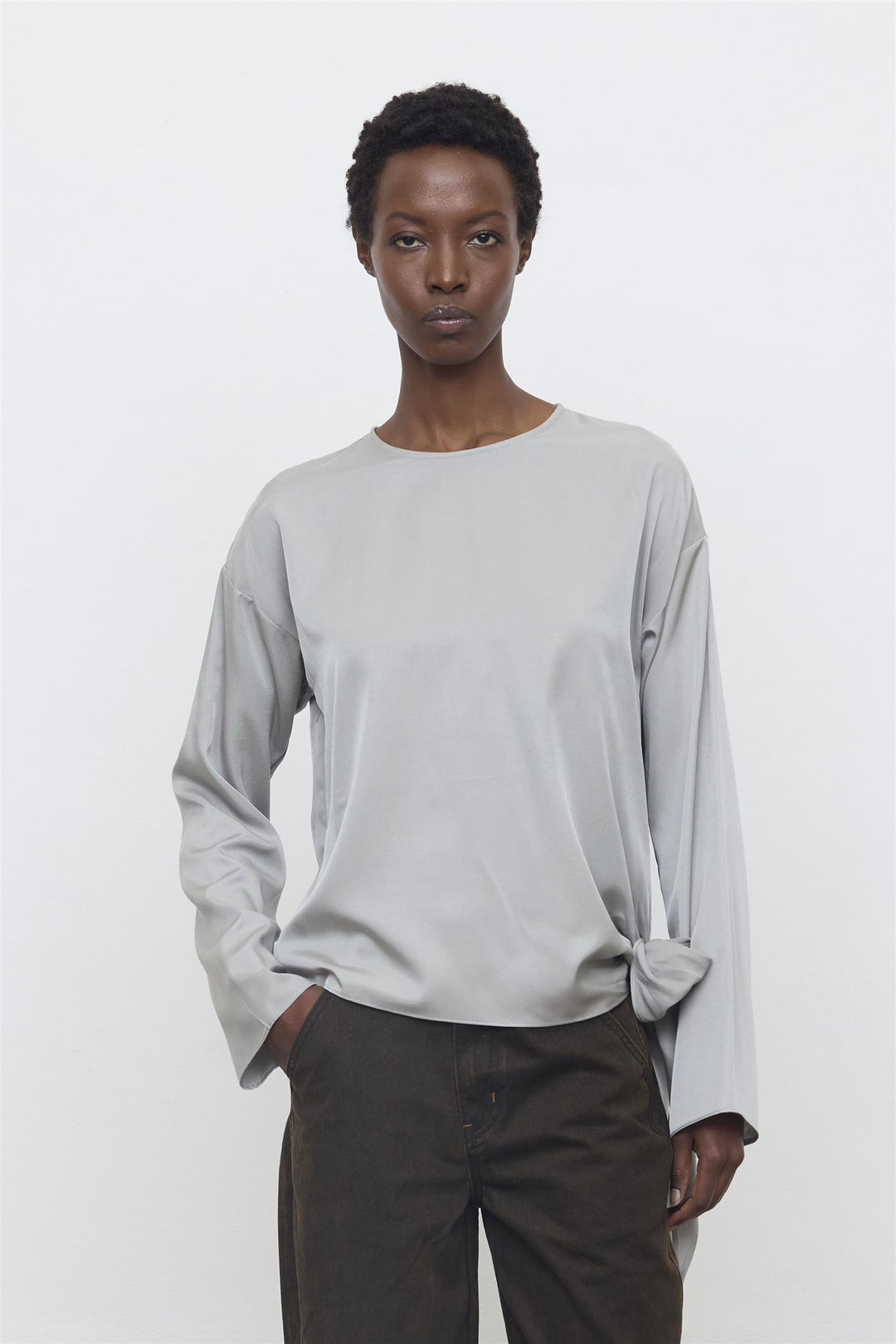 Blusa grigio