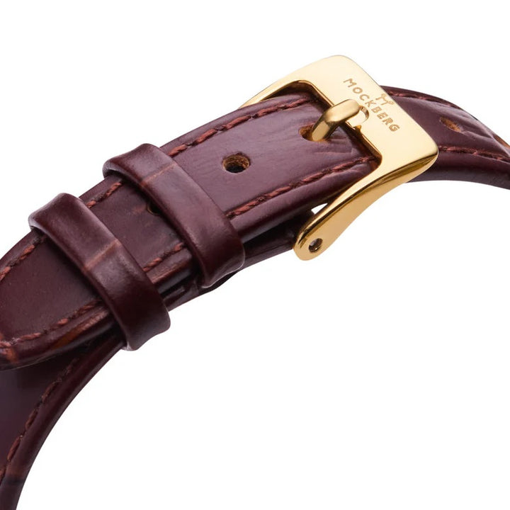 Timeless Brown Leather Gold