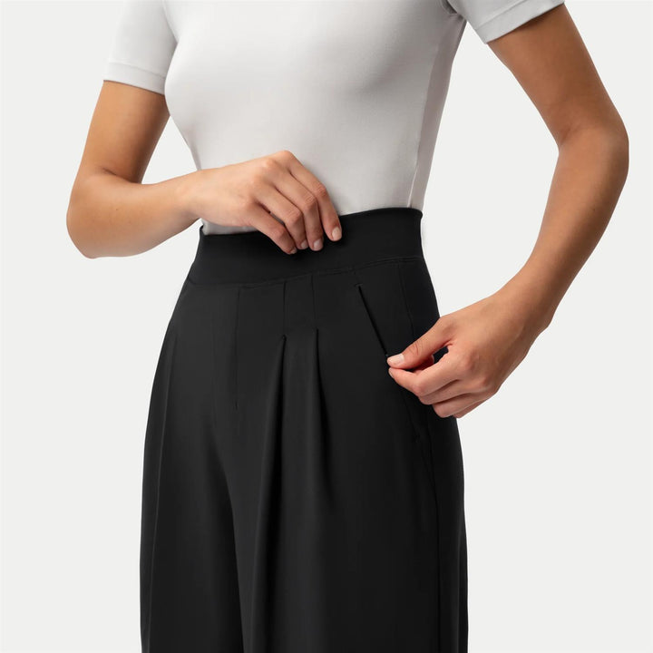Asana double pleat black